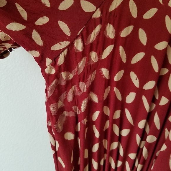 Natalie Martin Collection Silk Laurie Dress in Sand Dollar Rust Size Large - Picture 16 of 16